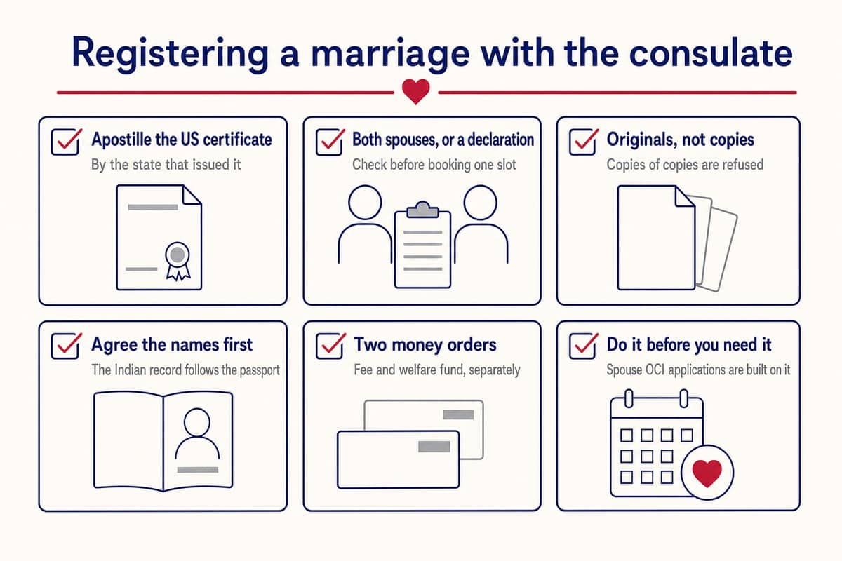 Registering a marriage with the consulate