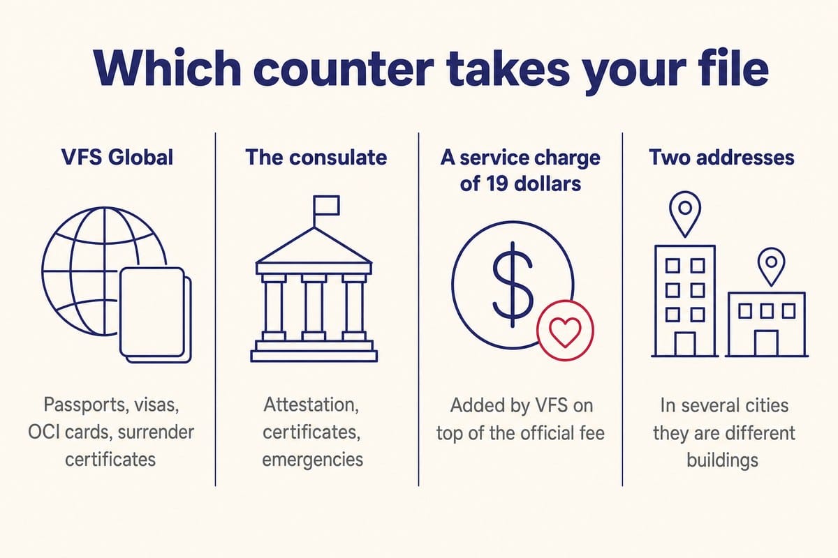 Which counter takes your file
